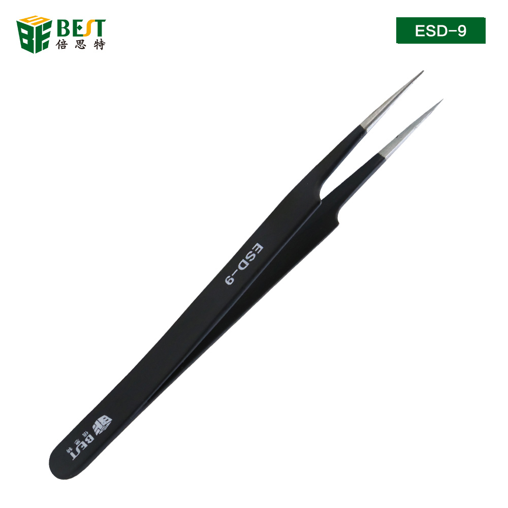 Eyelash Extension In Chinese - Pincettes antistatiques BST-ESD-9, ensemble d'outils chirurgicaux