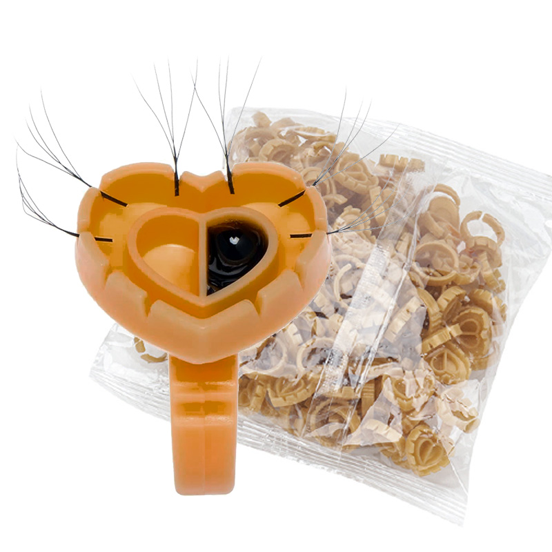Eyelash Extension Last - 500 anneaux à colle pour extensions