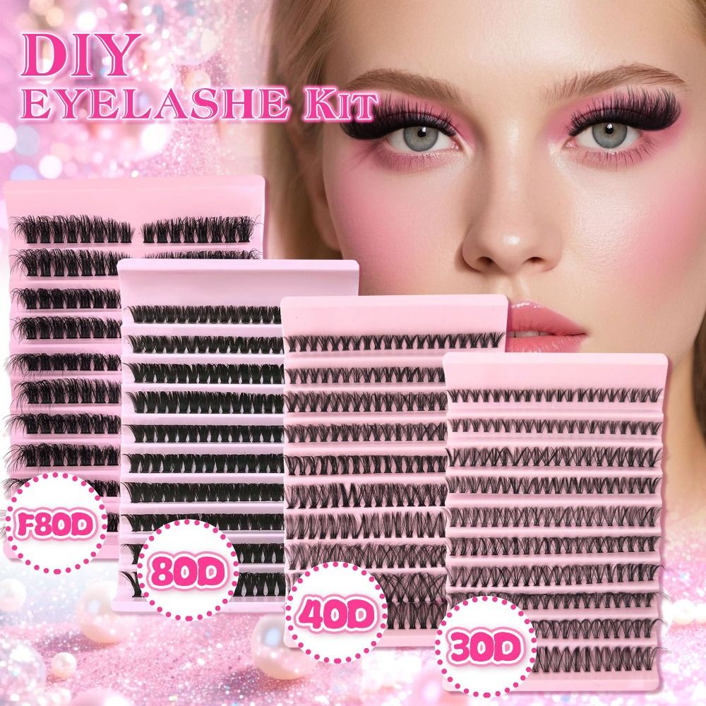 Eyelash Extension Natural Look - Kit d'extension de cils DIY, cils