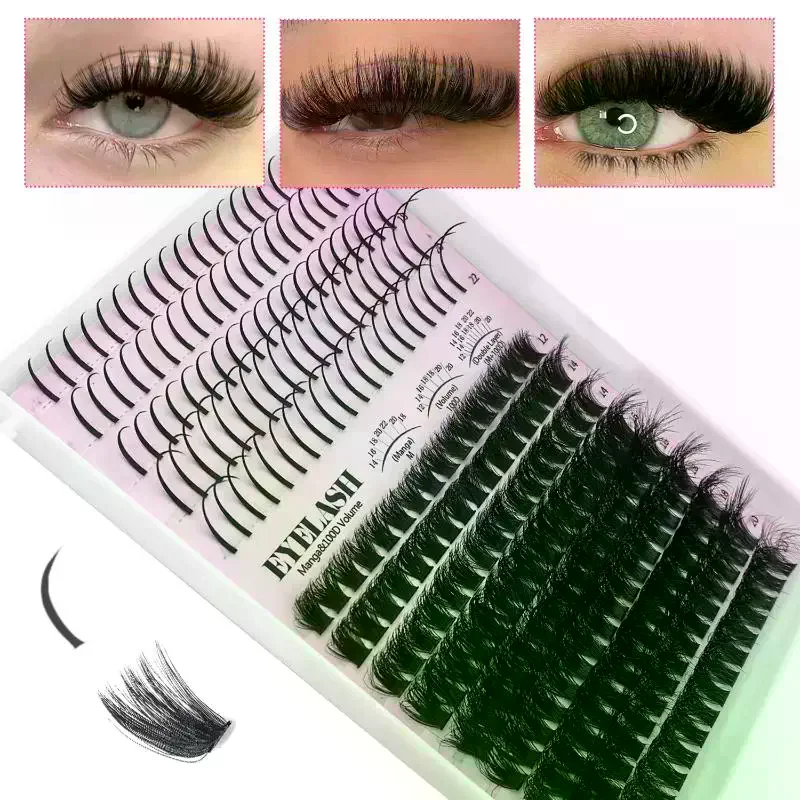 Eyelash Extension Individual - Kit de Cils en Grappes, Cils