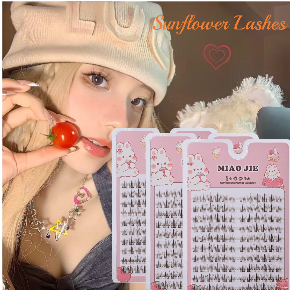 MIAOJIE brun tournesol faux ci - Eyelash Extension In Chinese avis et prix