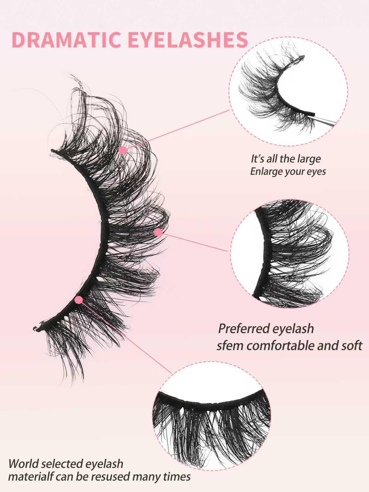 Faux cils Fox Eye, cils en gra - Eyelash Extension Individual avis et prix