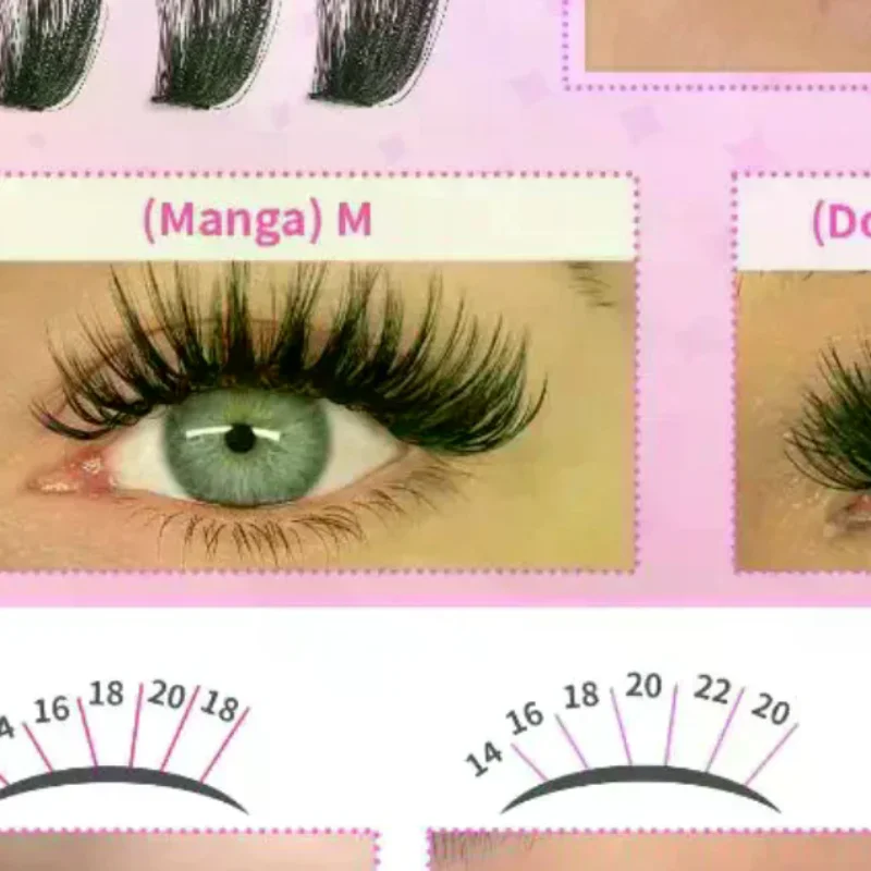 Kit de Cils en Grappes, Cils E - Eyelash Extension Individual avis et prix