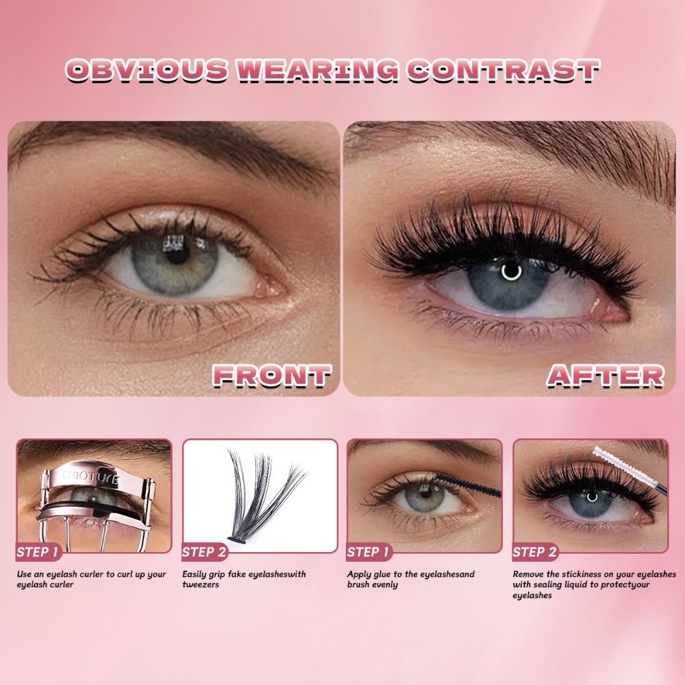 Faux cils de 8 à 16 mm, aspect - Eyelash Extension Natural Look avis et prix