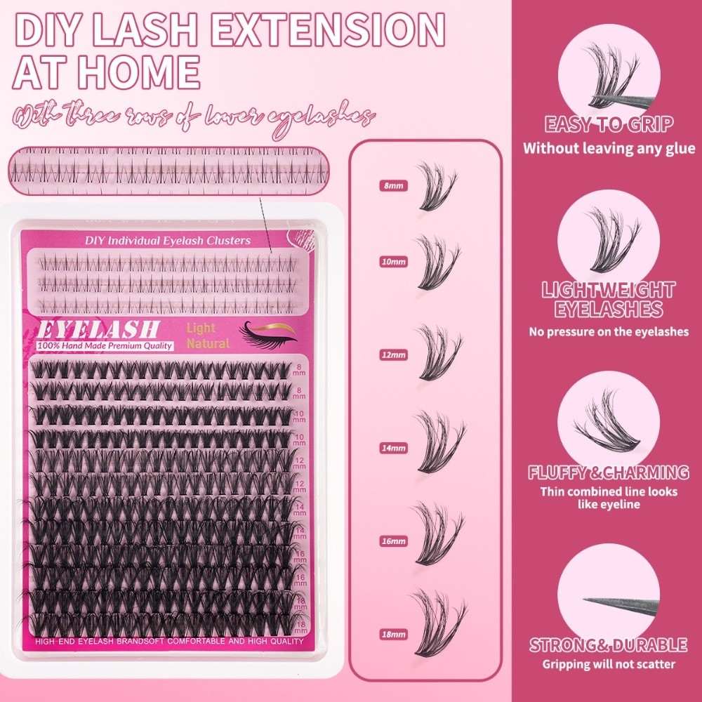 Faux cils de 8 à 18 mm, aspect - Eyelash Extension Natural Look avis et prix